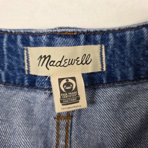 Madewell Wide Sweep Trouser Jeans Medium Wash Denim Size 28 - Picture 9 of 14